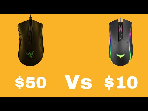 $50 Gaming Mouse vs $10 Gaming Mouse!!! (Side by Side Comparison)