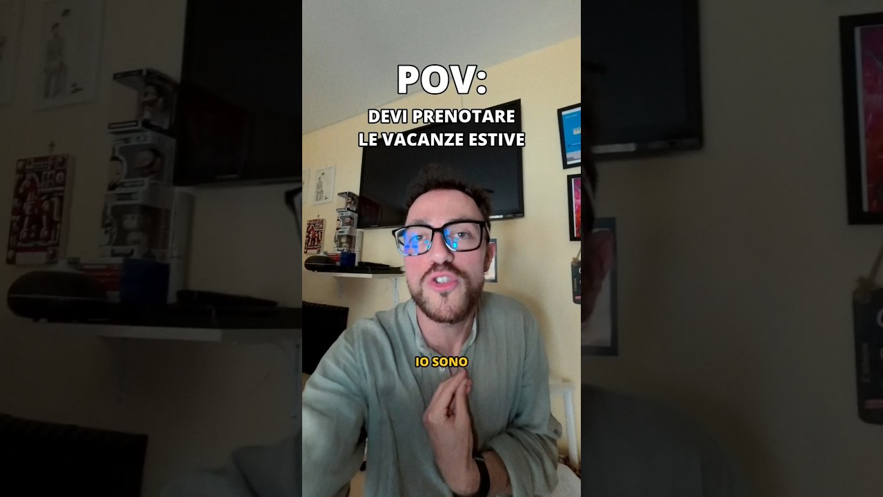 POV: Devi PRENOTARE le VACANZE estive #comicità #virale #pov #vacanze #robertocolella