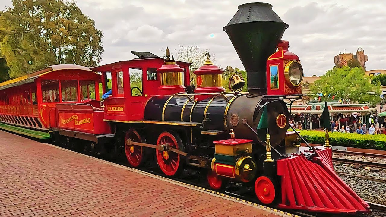 Disneyland Railroad 2024 Complete Ride in 4K - Disneyland Resort, California