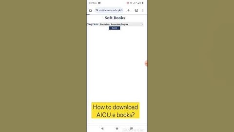 How to Download AIOU e Books | #youtubeshorts #youtube #ytshorts