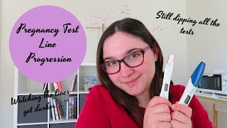Pregnancy Test Line Progression || Watching The Lines Get Darker