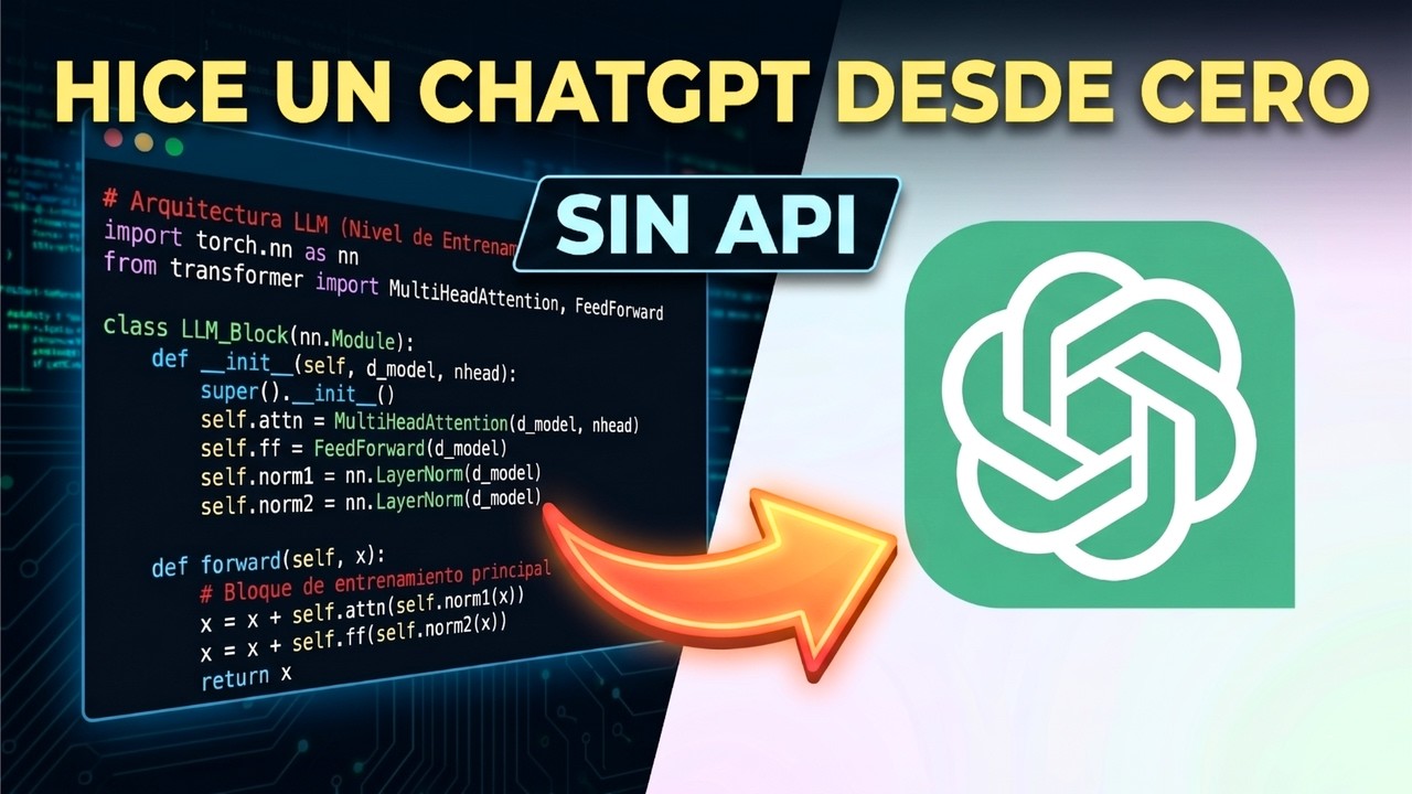 Programando como DIOS: mi propio ChatGPT (desde cero) - YouTube
