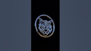 Tiger 3D Logo #tiger #logo #logodesign #animaldesign #tigerlogo #phanterapardus #3D #art #design