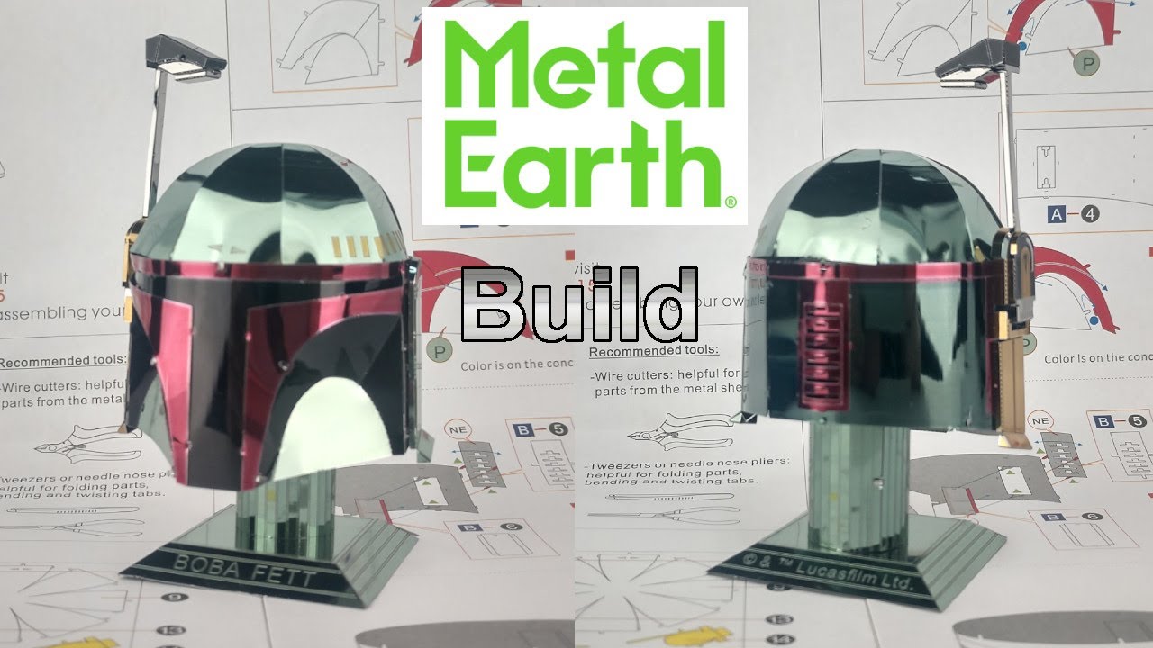 Fascinations Metal Earth Star Wars Boba Fett Helmet 3D Model Kit MMS315 