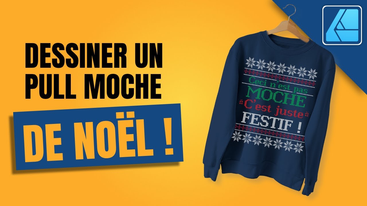 Tuto Affinity Designer 2 | 🎅 Créer un motif de pull moche de Noël 🎄#