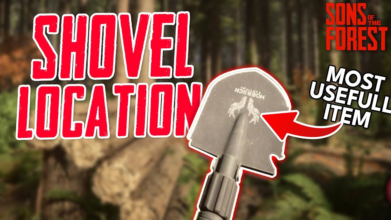 Sons Of The Forest - How to find SHOVEL in 3 Minutes!