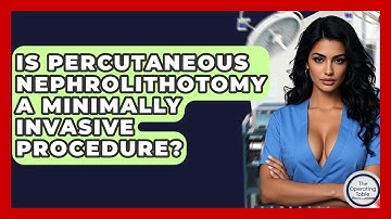 Is Percutaneous Nephrolithotomy A Minimally Invasive Procedure? - The Operating Table