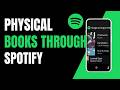 How to buy physical books through spotify application