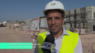 Visite du chantier de construction de la CMC de Souss-Massa situé dans la commune de Drarga à Agadir