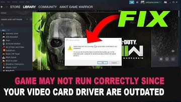 Modern warfare 2 GAME MAY #NOT RUN CORRECTLY | VIDEO CARD #DRIVER ARE OUTDATED || by borntoplaygames
