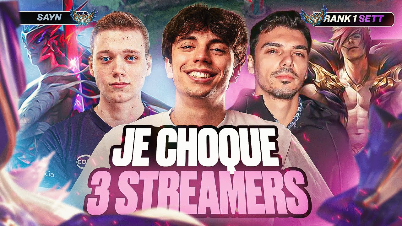 MA NIDALEE TOP CONTRE 4 STREAMERS : IL EST L'HEURE DE CHOQUER