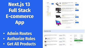 Next.js 13 Full Stack E-commerce App #24 | Admin Routes, Authorize Roles, Get all Products