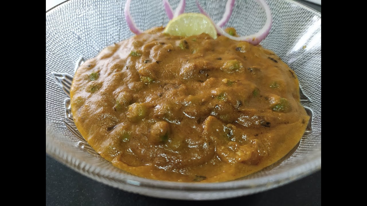 Green Peas Gravy/ பட்டாணி கிரேவி/ side dish for chapati / justry / greenpeas gravy by justry