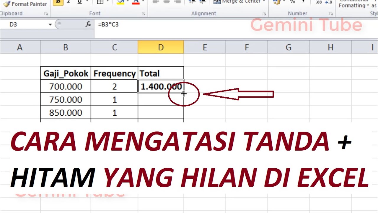 Cara Mengatasi Tanda Plus Hitam yang hilang di Microsoft Excel // Tips ...