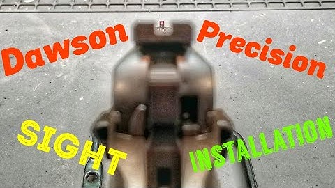 Installation of Dawson sights on a CZ SP01