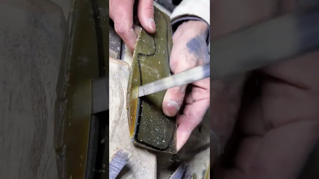 Horn comb contour cutting process