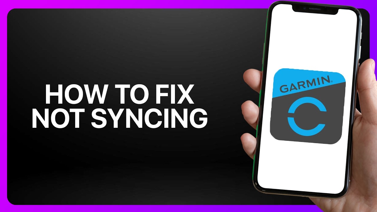 How To Fix Not Syncing In Garmin Connect ! Tutorial - YouTube