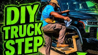 65-Year-Old woodworker shows you How to make a DIY truck step from scrap wood.