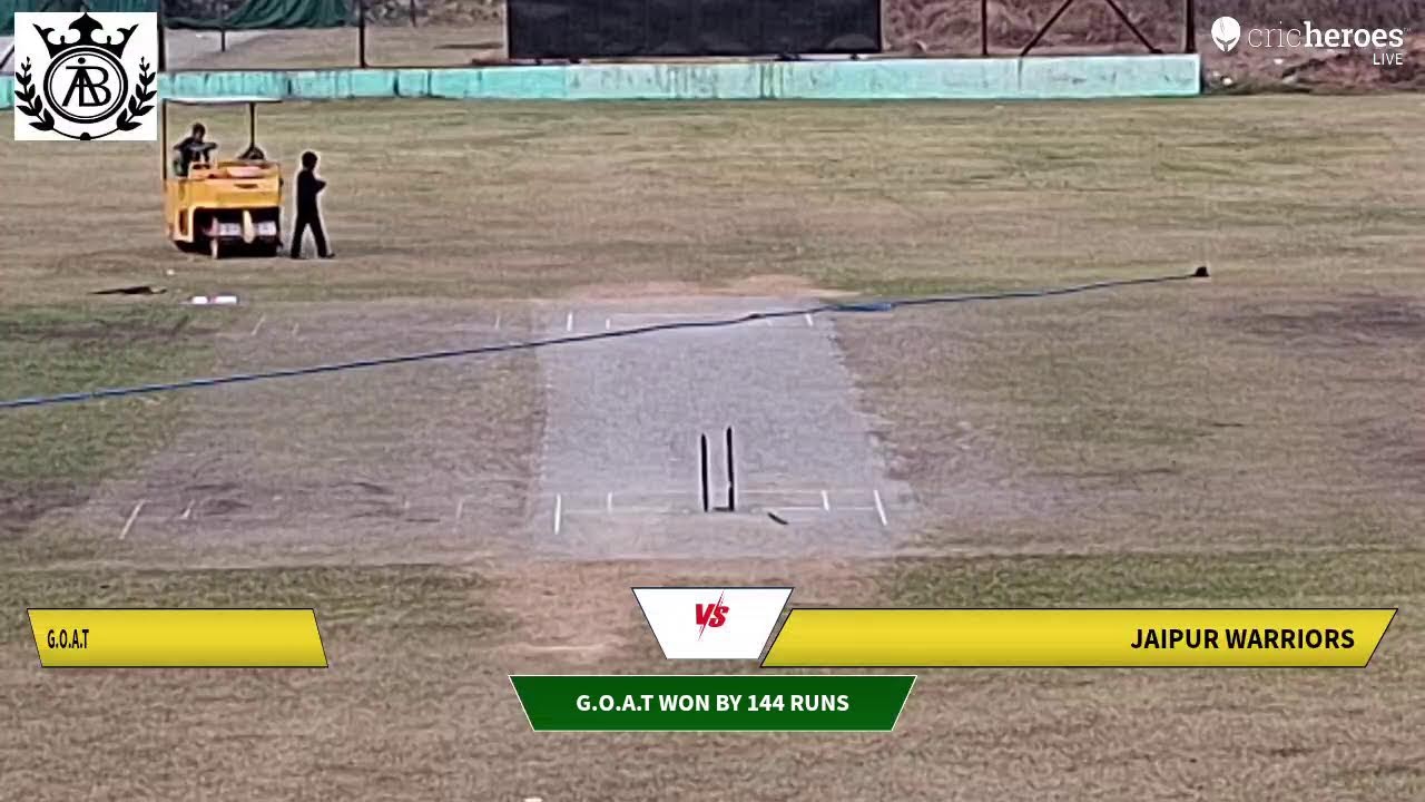 G.O.A.T vs JAIPUR WARRIORS live cricket match | THE INFINITY CUP   SEASON 2  live - GR CRICKET Jaipu