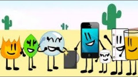 Announcer, Firey, Leafy, and Bubble meet MePhone4, OJ, Paper, and Marshmallow!