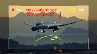 4k American Airlines Boeing 787 Dreamliner Beautiful Sunrise Landing Phoenix