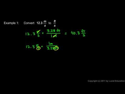 Physical Science 1.6d - Unit Conversion Example 1