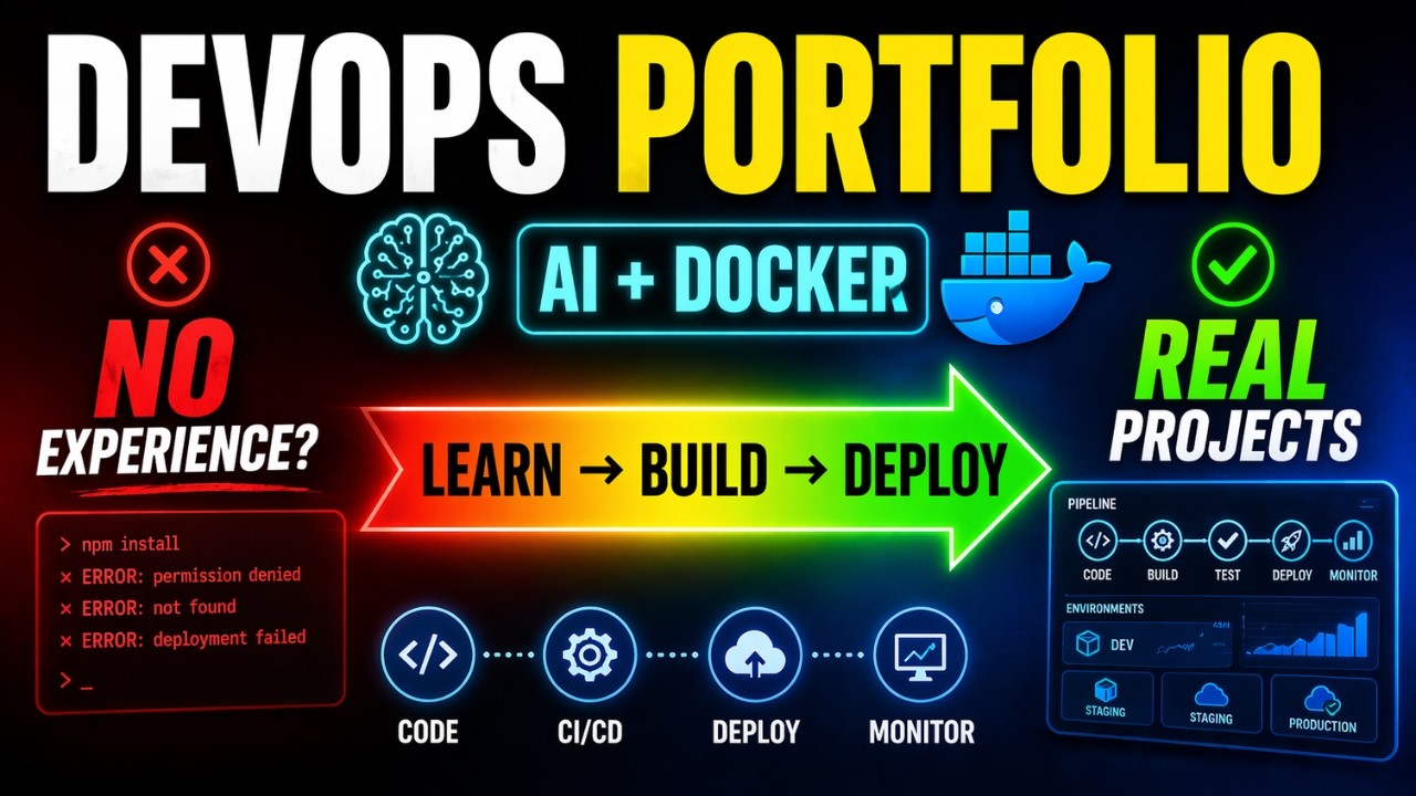 Build a DevOps Portfolio Using AI + Docker | Beginner to Project - YouTube