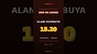 NEW UK LEADER | Alani Dumbuya 15.20 U20 Women Shot Put #Shorts