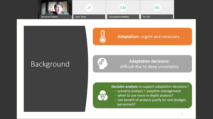 Prof. Benjamin Hobbs | Using Decision Analysis to ...