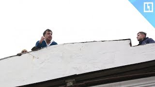 Михаил «Карлсон» Саакашвили и его приключения на крыше Михаил «Карлсон» Саакашвили и его приключения на крыше