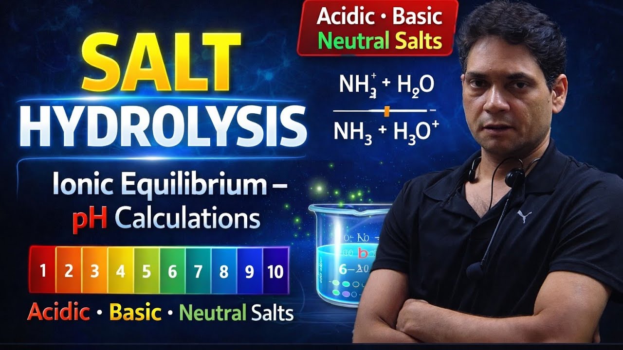 11 SALT HYDROLYSIS | Ionic Equilibrium