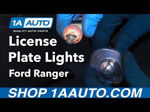 How to Replace License Plate Bulbs and Covers 89-11 Ford Ranger