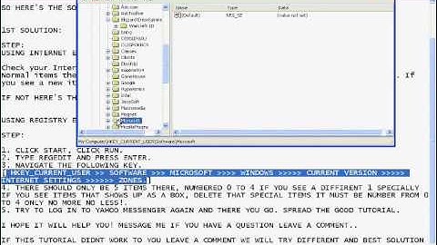 HOW TO FIX YAHOO MESSENGER? CAN