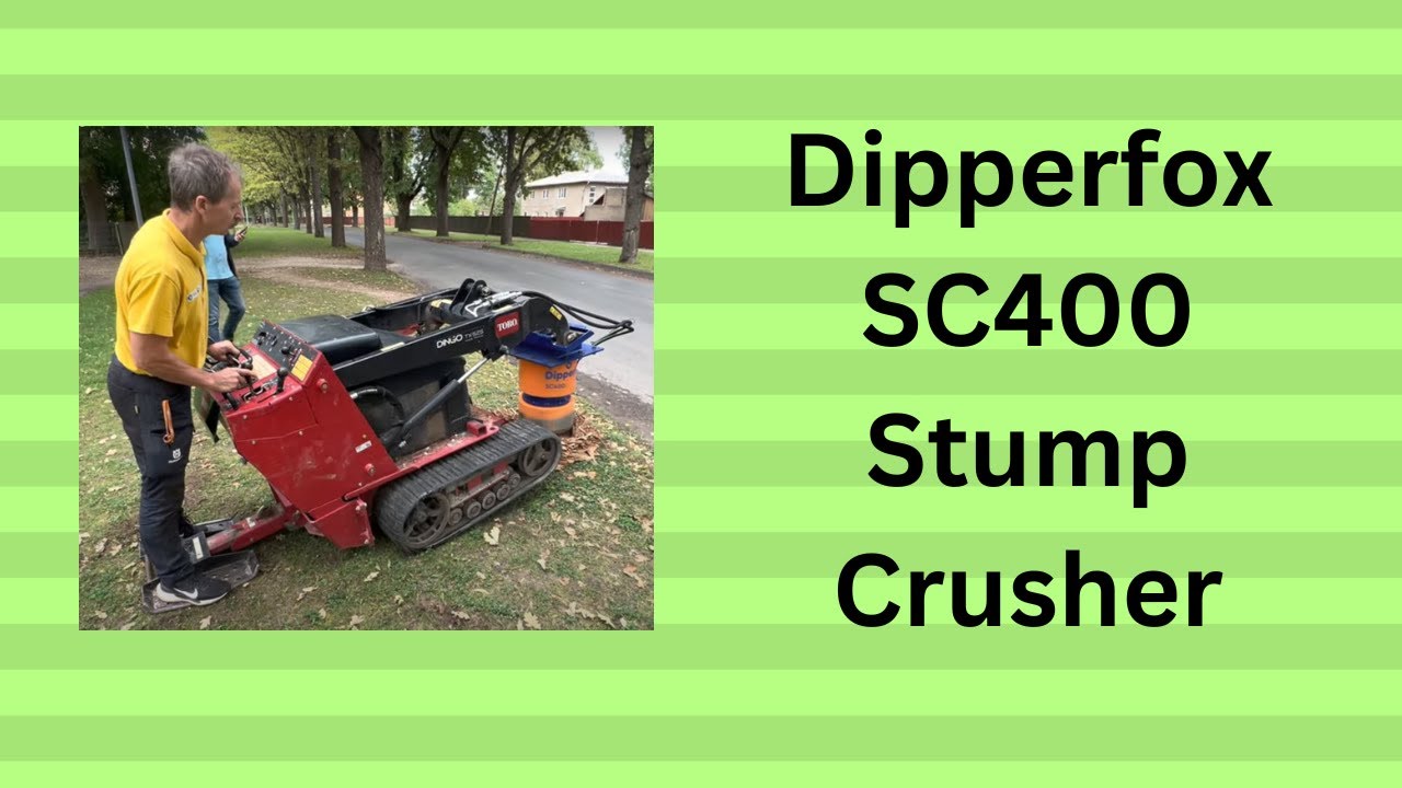 Dipperfox SC400 Stump Crusher - YouTube