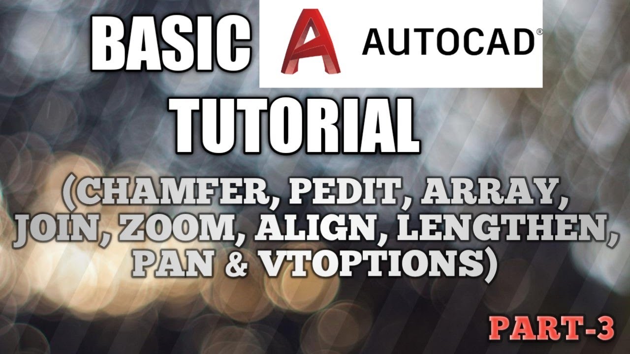 BASIC AUTOCAD 2020 TUTORIAL (PART-3) - YouTube