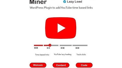 YouTube Miner - Create Time-based links, track clicks and lazy load YouTube Video in WordPress