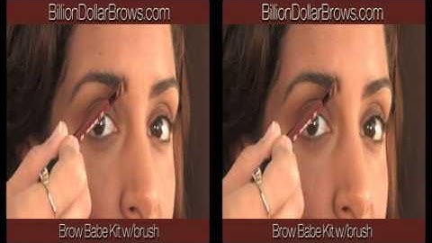 How-To use Eye Brow Babe Kit Tutorial by billion dollar brows