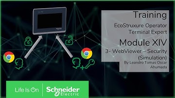 Training EcoSruxure Operator Terminal Expert - M14.3 WebViewer using Security (Simulation)