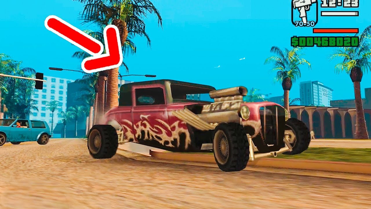 5 CARROS RAROS e VEICULOS ESCONDIDOS EM GTA SAN ANDREAS 