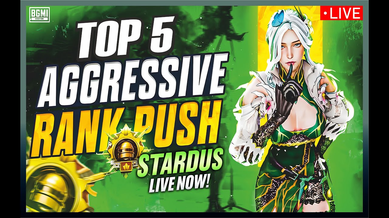 BGMI RANK PUSH DAY 1 | BGMI LIVE | Stardus Live | 
