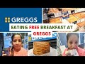 How I got FREE Breakfast at Greggs | come join me for free breakfast | London Hacks |
