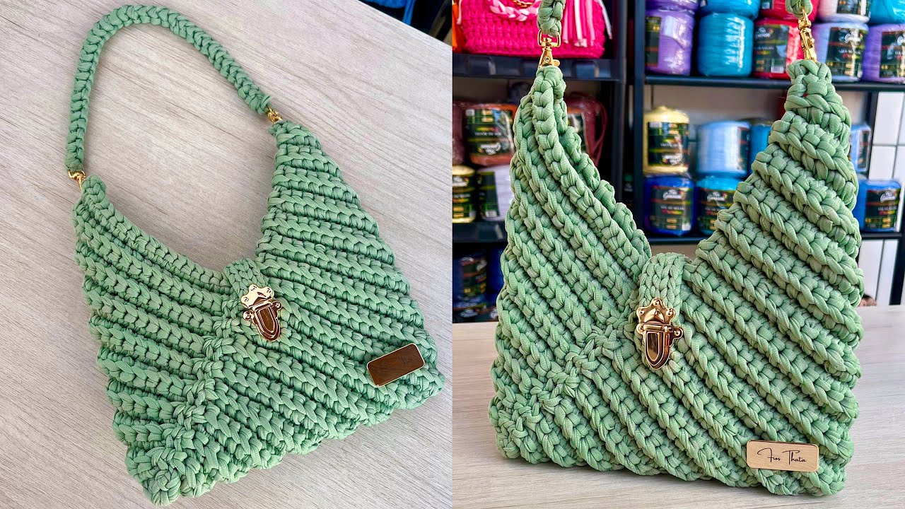 Bolsa de crochê lucrativa, econômica, rápida e fácil! para iniciantes/ Crochet bag/ Clutches/Handbag