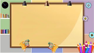 Background Animasi Kartun Bergerak || Papan Tulis dan Pensil Warna || O Wae