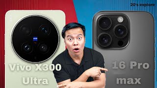 Vivo X300 Ultra vs iPhone 16 Pro Max Full Specs Comparison | Best Phone Under ₹120000? 