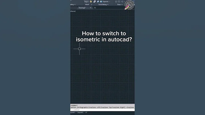 AutoCAD | How to switch to isometric in autocad #autocad #isometric #isometricview