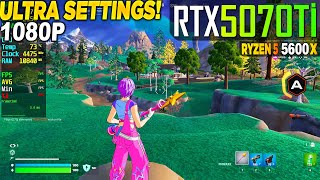 Fortnite Chapter 6 Season 4 RTX 5070 Tİ + Ryzen 5 5600x - 1080p Performance Mode, Ultra,