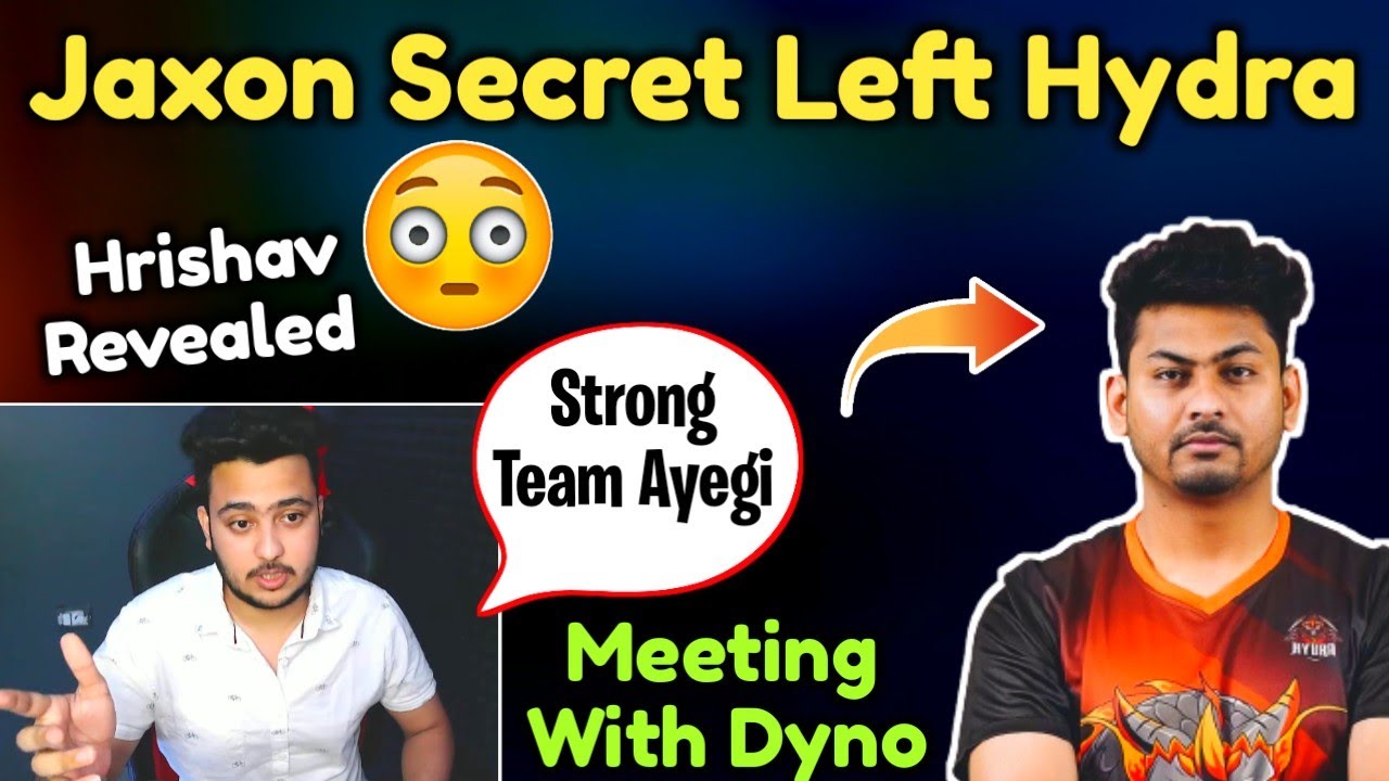 Why Jaxon Secret Left Hydra 😳| New Esports Lineup Coming | Hydra official