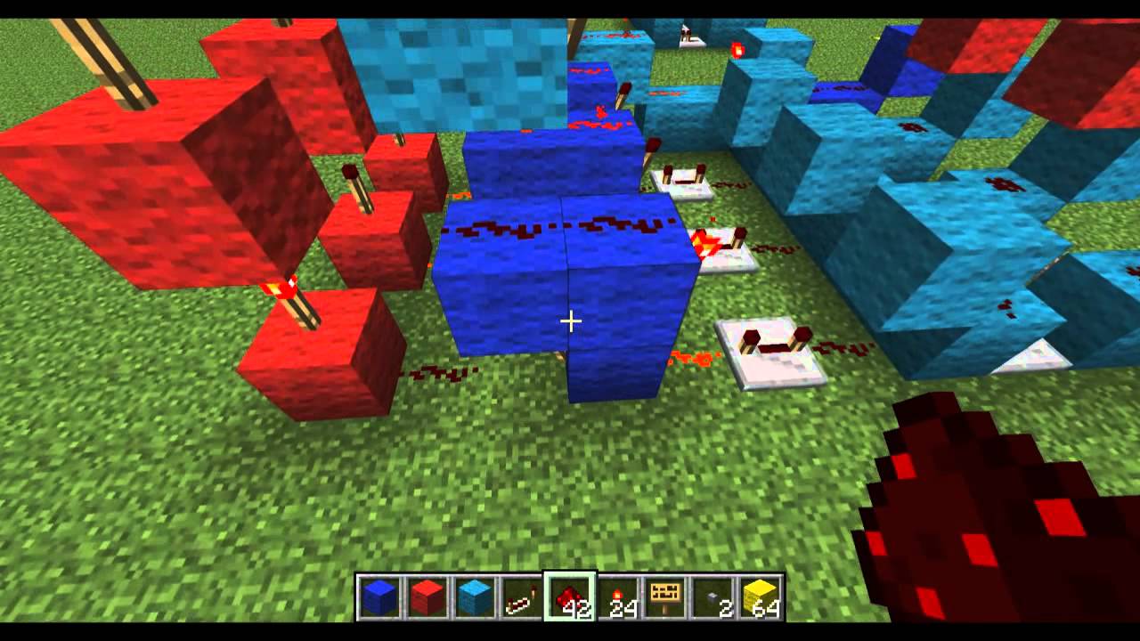 Minecraft Redstone Tutorial: 3 Button Mechanik [HD][GERMAN] - YouTube