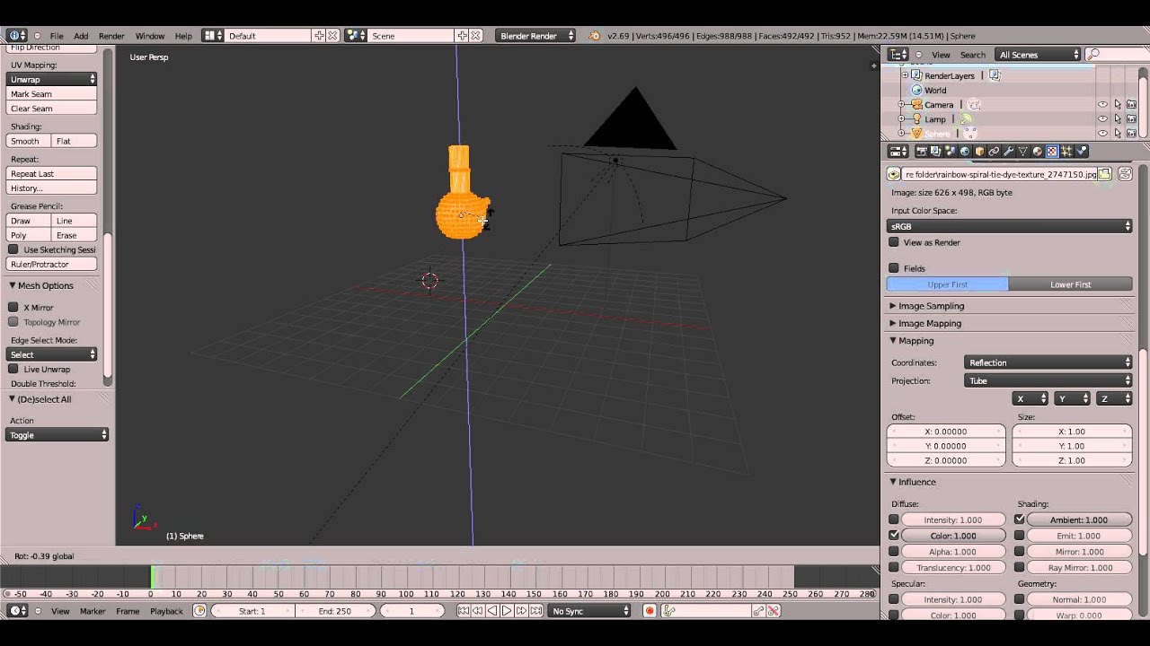 3D bong model Blender