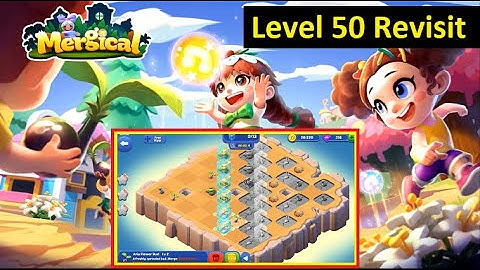 Mergical Level 50 Revisited - Updated Gameplay Solution - 2 mins to break 13 ice cubes